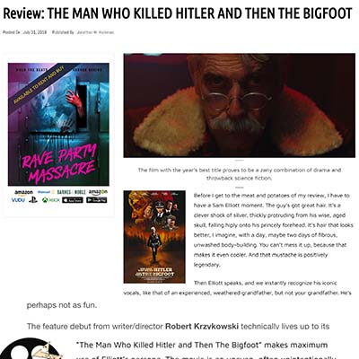 Review: THE MAN WHO KILLED HITLER AND THEN THE BIGFOOT